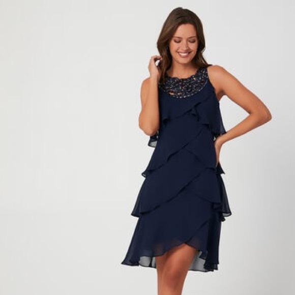 COPY - NWT Laura Petite | Black Cocktail Dress | Size: 10 - Picture 1 of 4